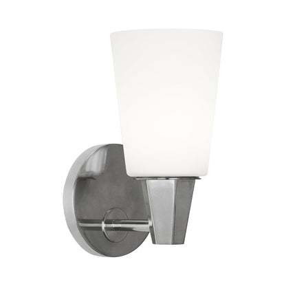 Wheatley Bath Wall Light in Polished Chrome (White).