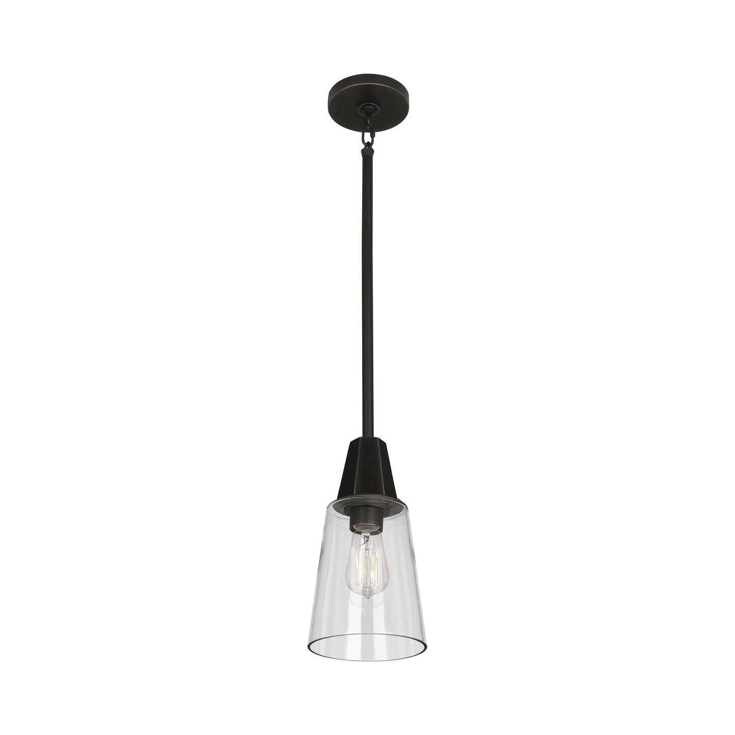 Wheatley Pendant Light in Deep Patina Bronze (Clear).