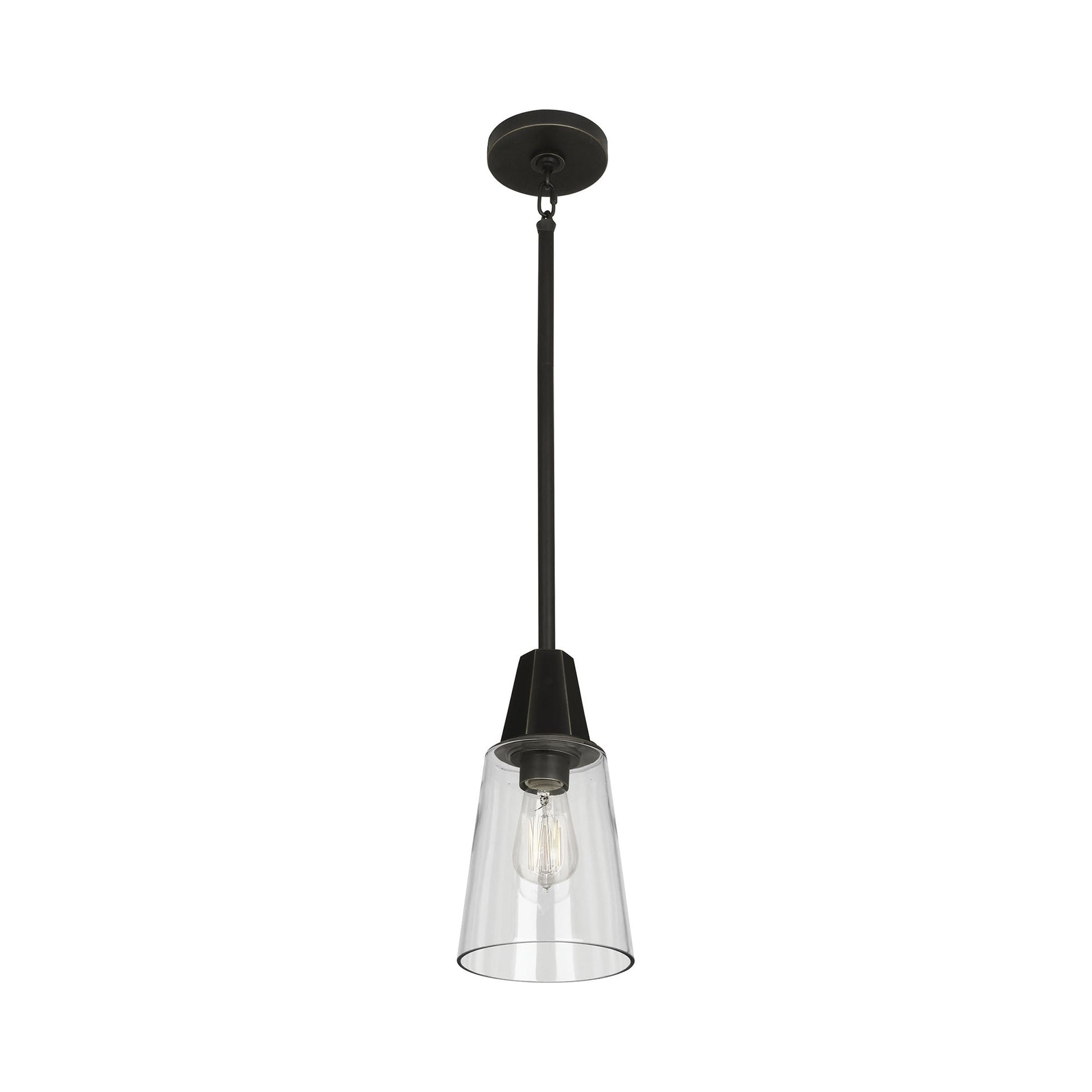 Wheatley Pendant Light in Deep Patina Bronze (Clear).