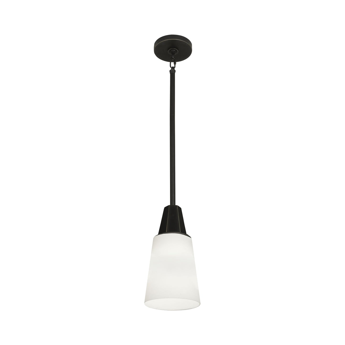 Wheatley Pendant Light in Deep Patina Bronze (White).