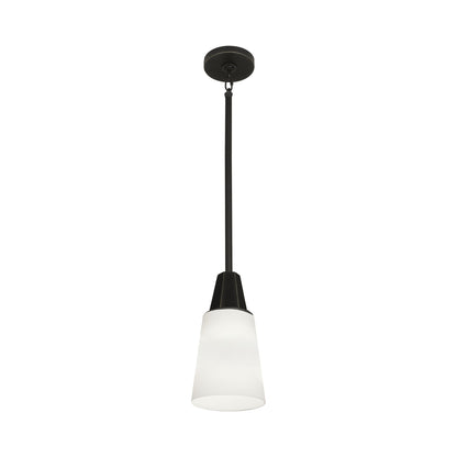 Wheatley Pendant Light in Deep Patina Bronze (White).
