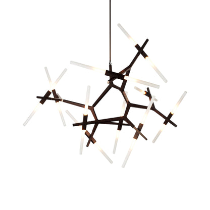 Agnes Chandelier in Bronze/Straight-cut (20-Light).