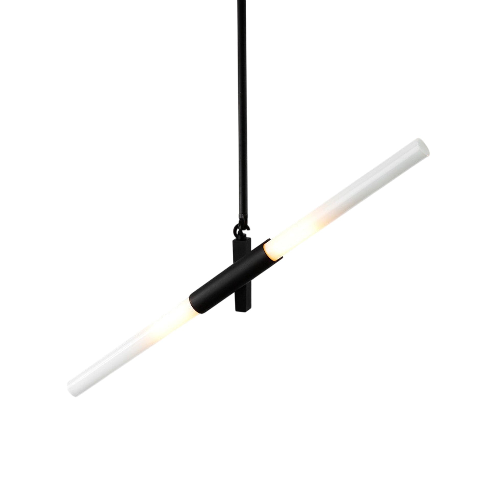 Agnes Pendant Light in Black/Straight-cut.