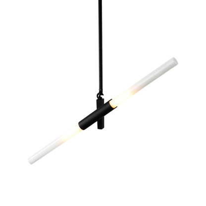 Agnes Pendant Light in Black/Straight-cut.