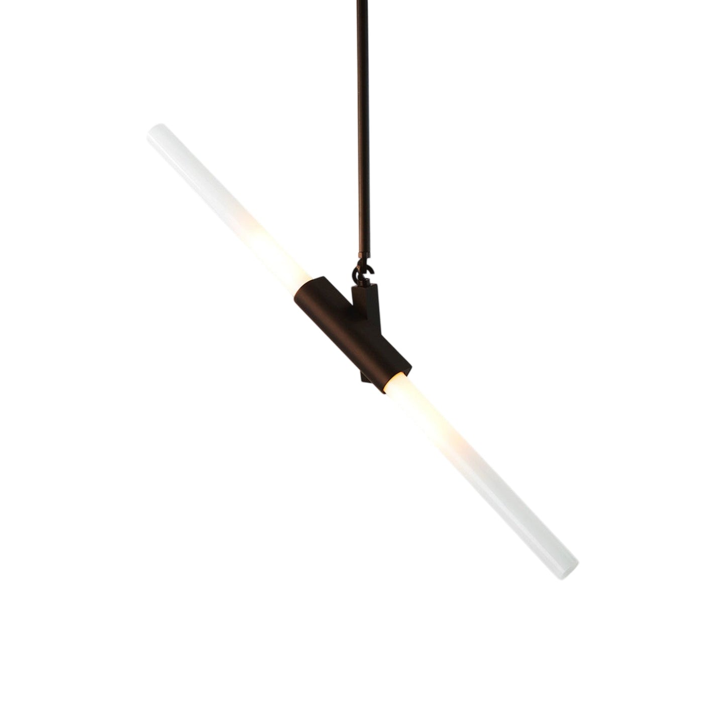 Agnes Pendant Light in Bronze/Straight-cut.