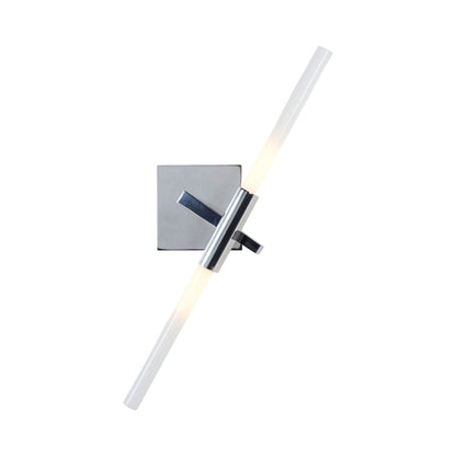 Agnes Wall Light in Polished Nickel/Straight-cut (2-Light).