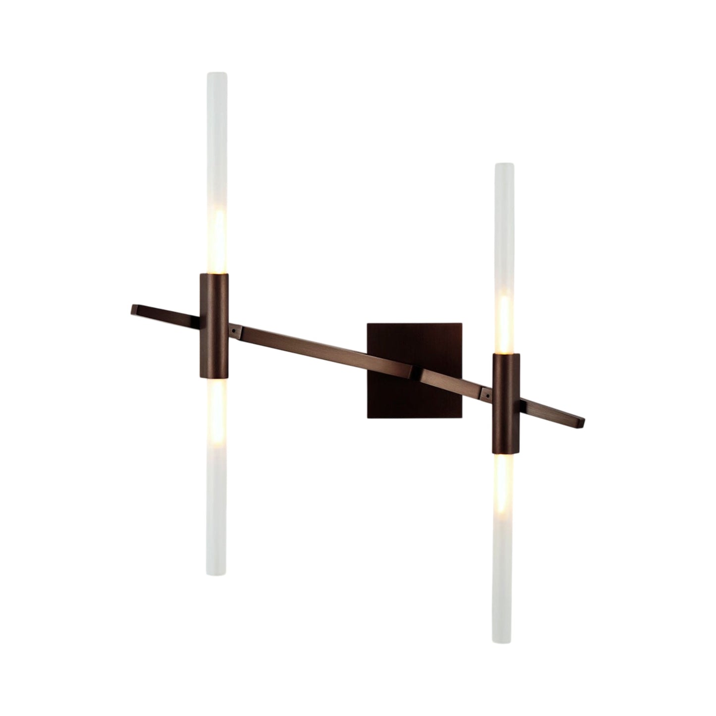 Agnes Wall Light in Bronze/Straight-cut (4-Light).