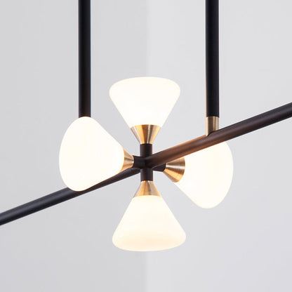 Apollo Linear LED Chandelier in Detail.
