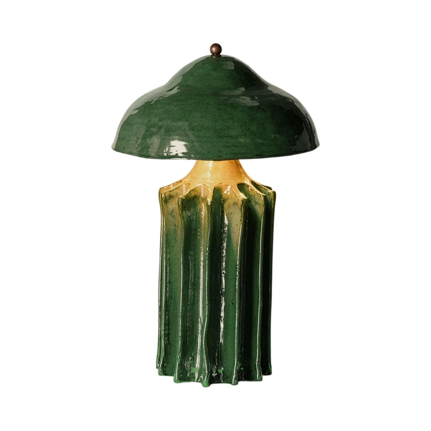 Arbor LED Table Lamp in Forest Green.