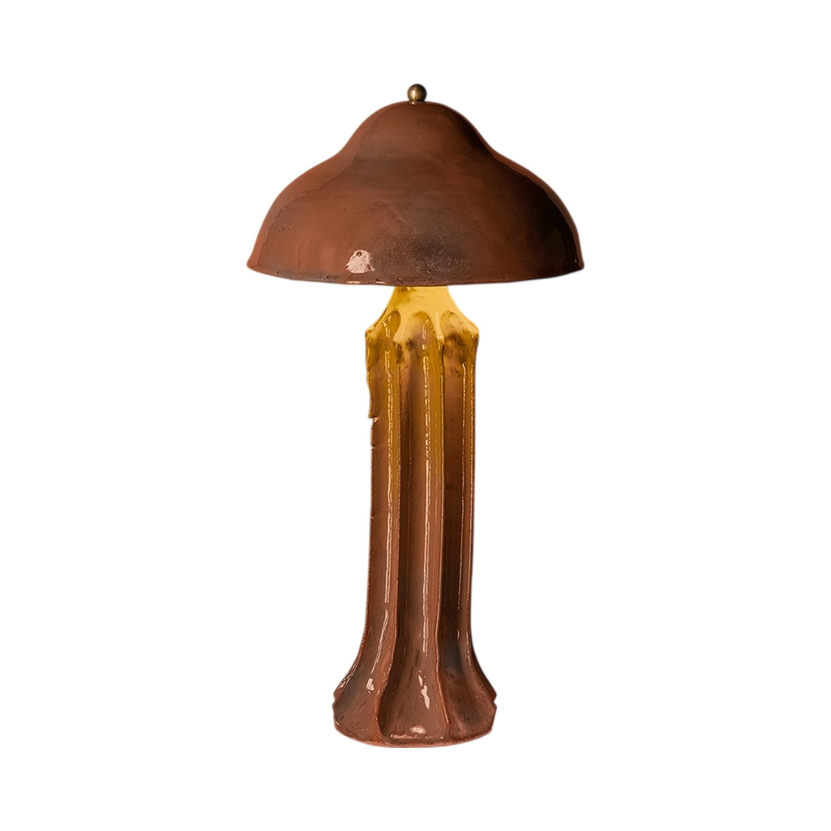 Arbor Slim LED Table Lamp in Rust.