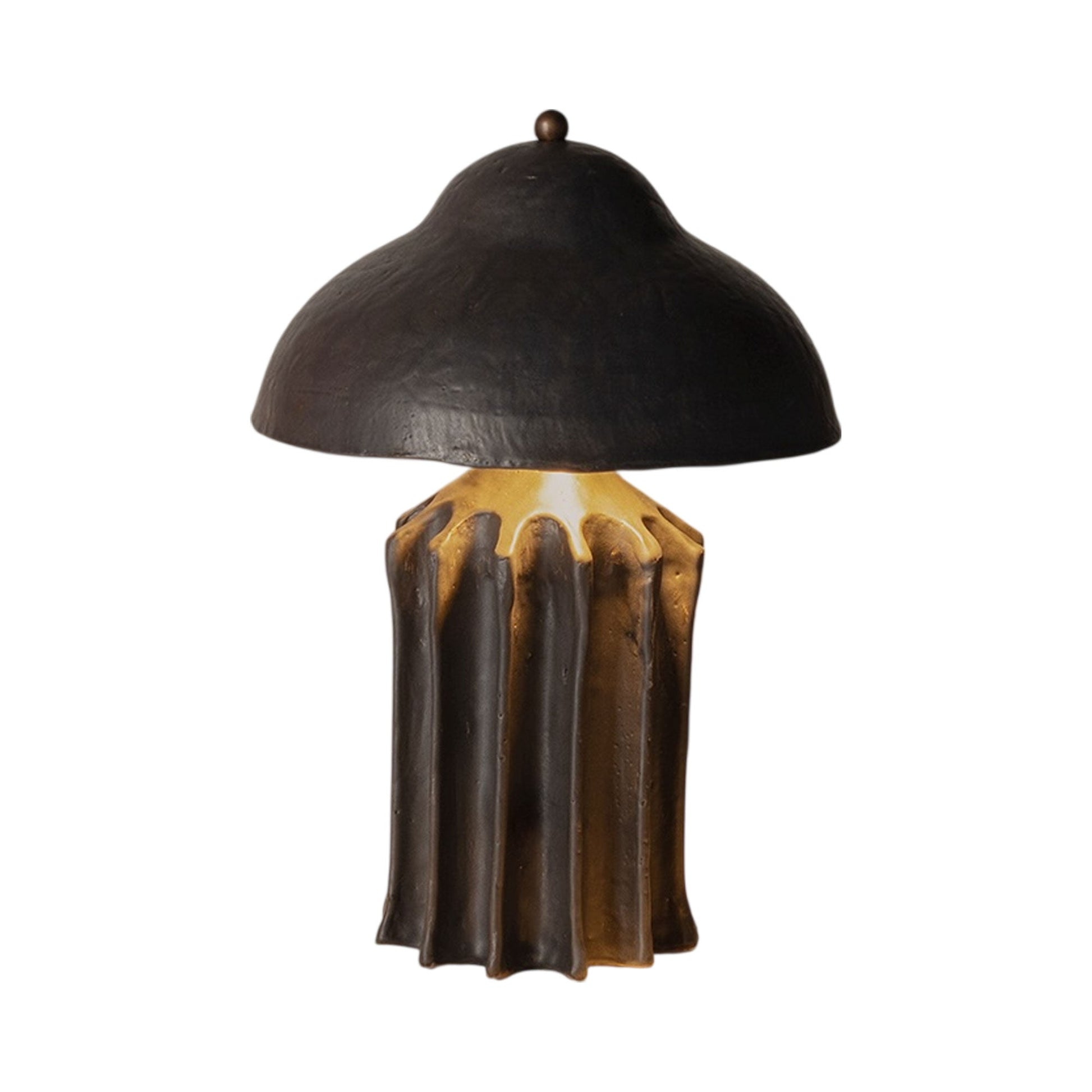Arbor Squat LED Table Lamp in Charcoal.