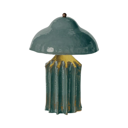 Arbor Squat LED Table Lamp in Lagoon.