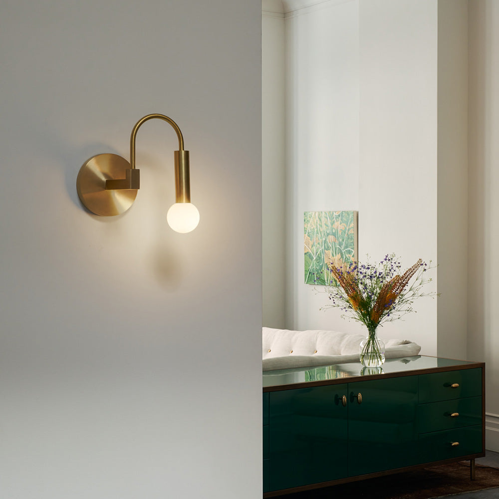 Arch Wall Light in living room.