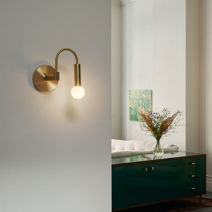 Arch Wall Light in living room.
