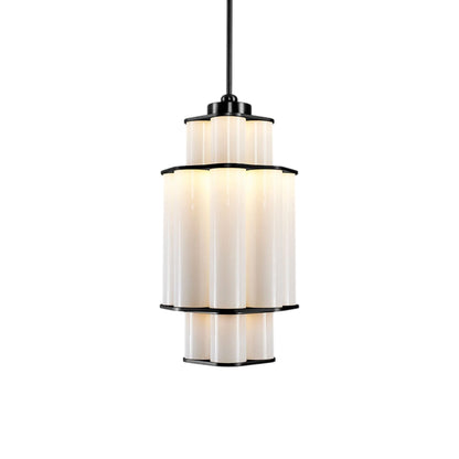 Bauer LED Chandelier in Black (28.8-Inch).