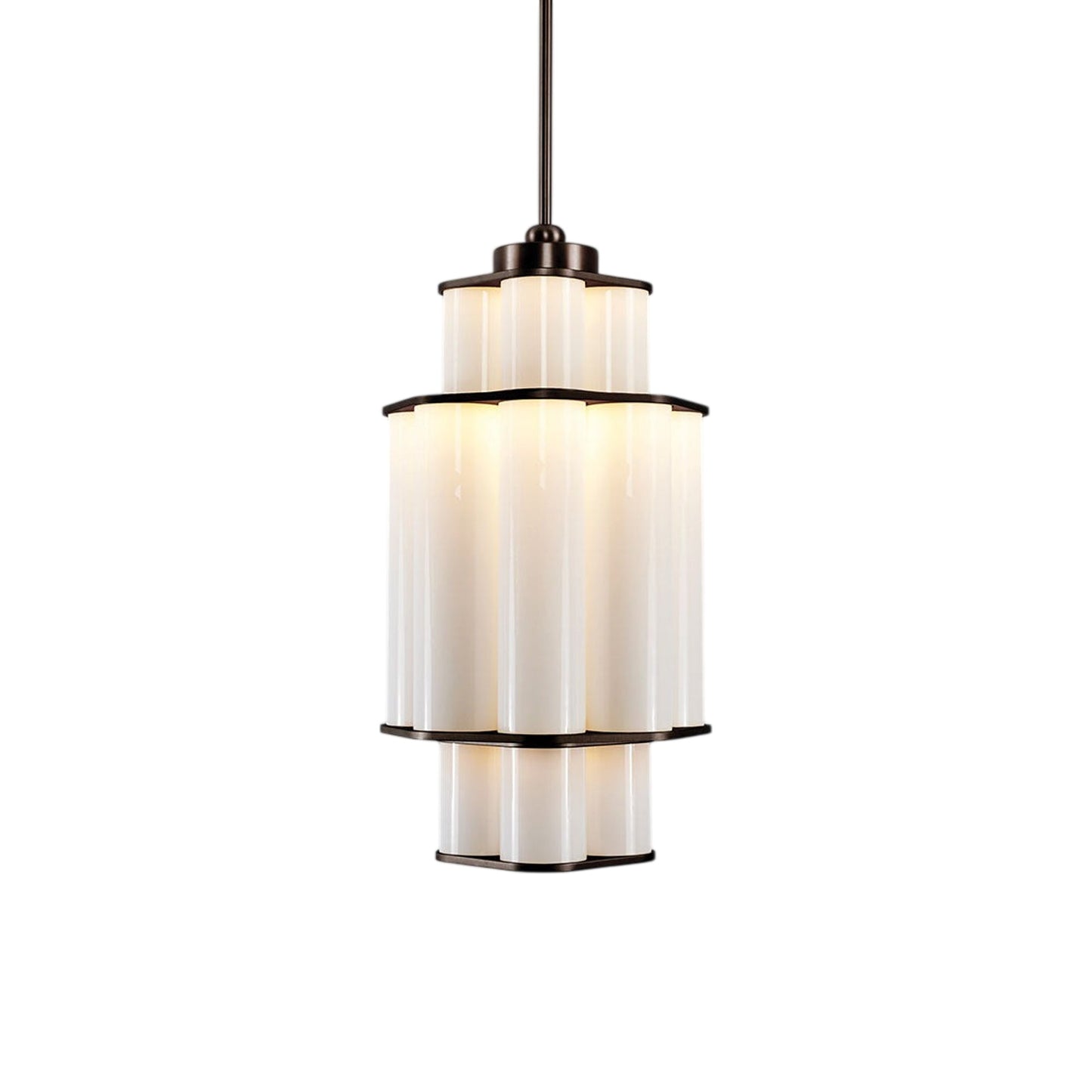 Bauer LED Chandelier in Bronze (28.8-Inch).