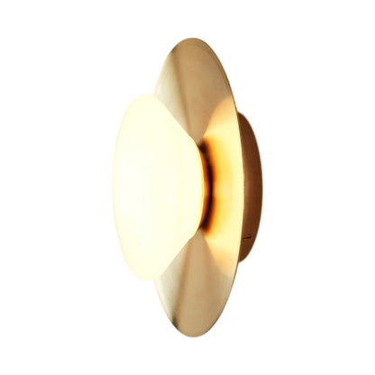 Bell LED Wall Light in Brass (3.9-Inch).