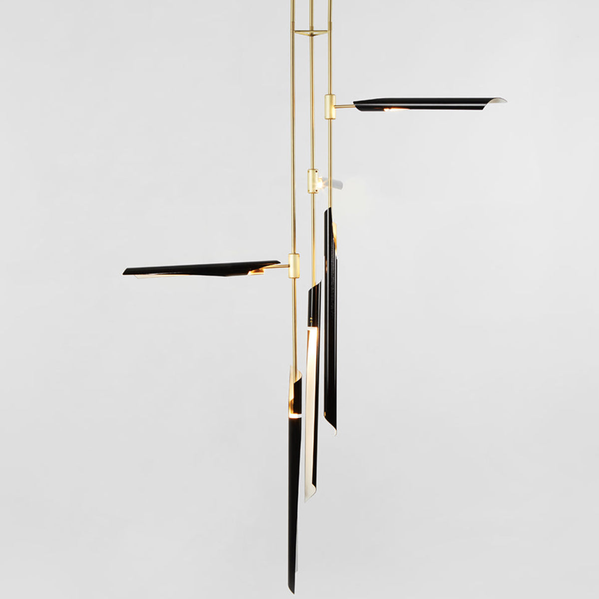 Boden Vertical LED Chandelier in Detail.