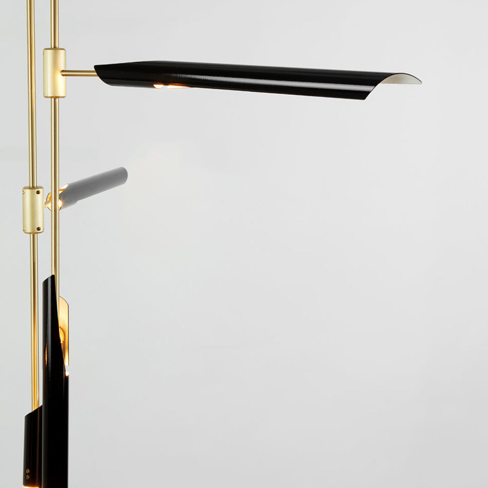 Boden Vertical LED Chandelier in Detail.