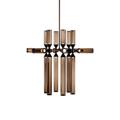 Castle CASL1802 LED Chandelier in Bronze/Smoke.