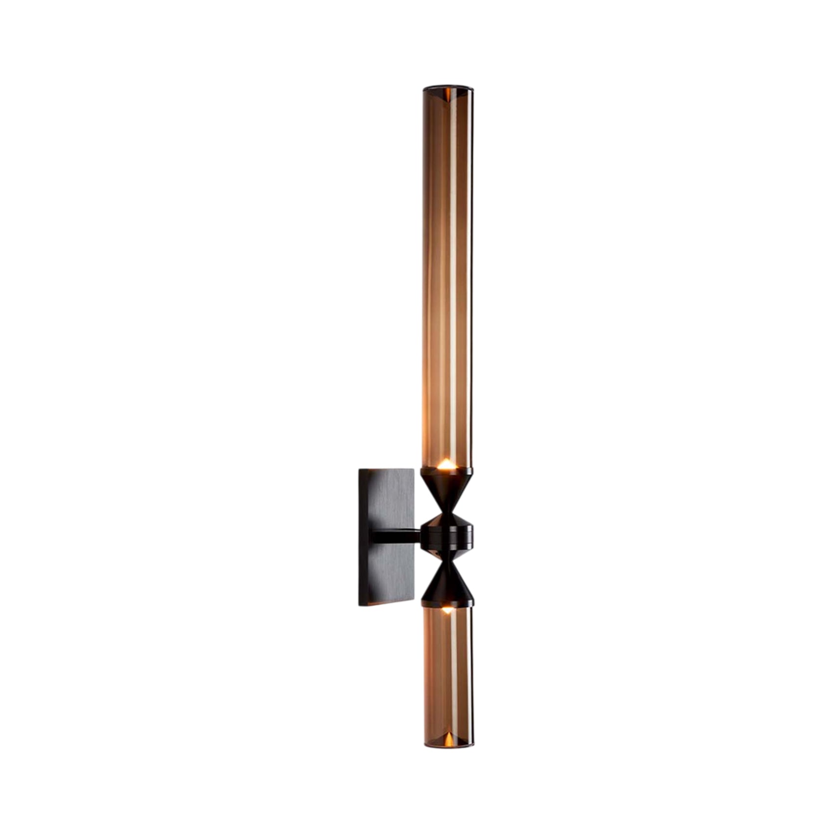 Castle LED Wall Light in Black/Smoke.