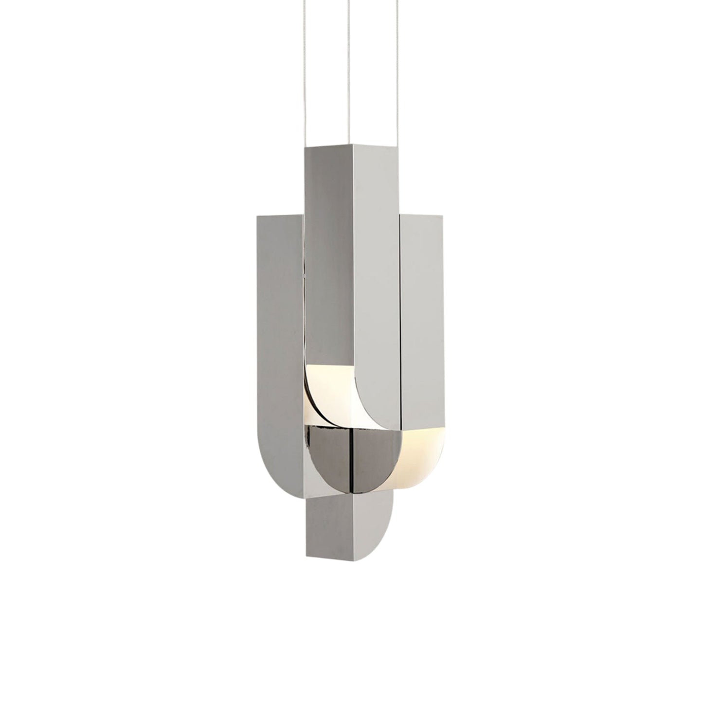 Cora LED Pendant Light in Polished Nickel (4-Light).