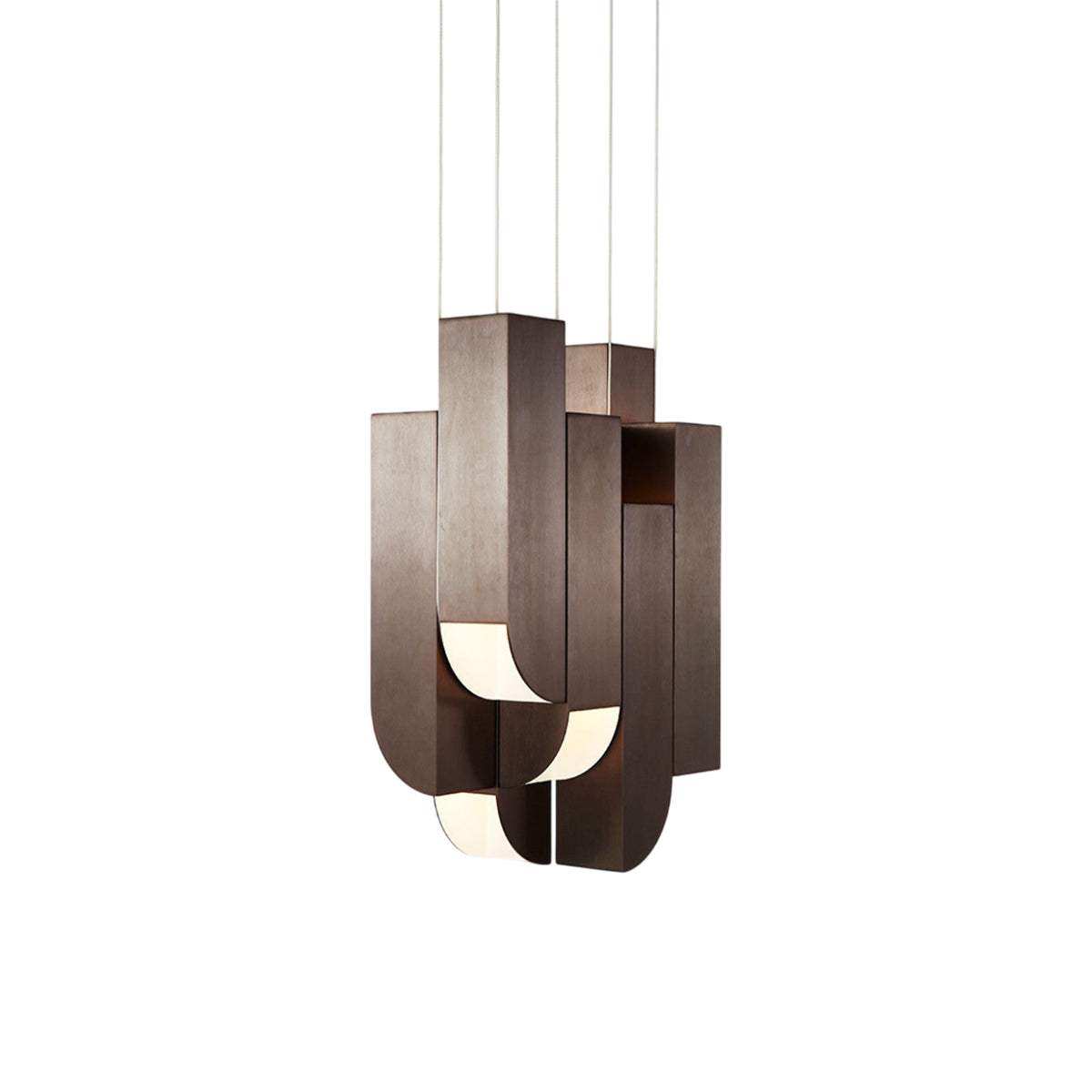 Cora LED Pendant Light in Bronze (8-Light).