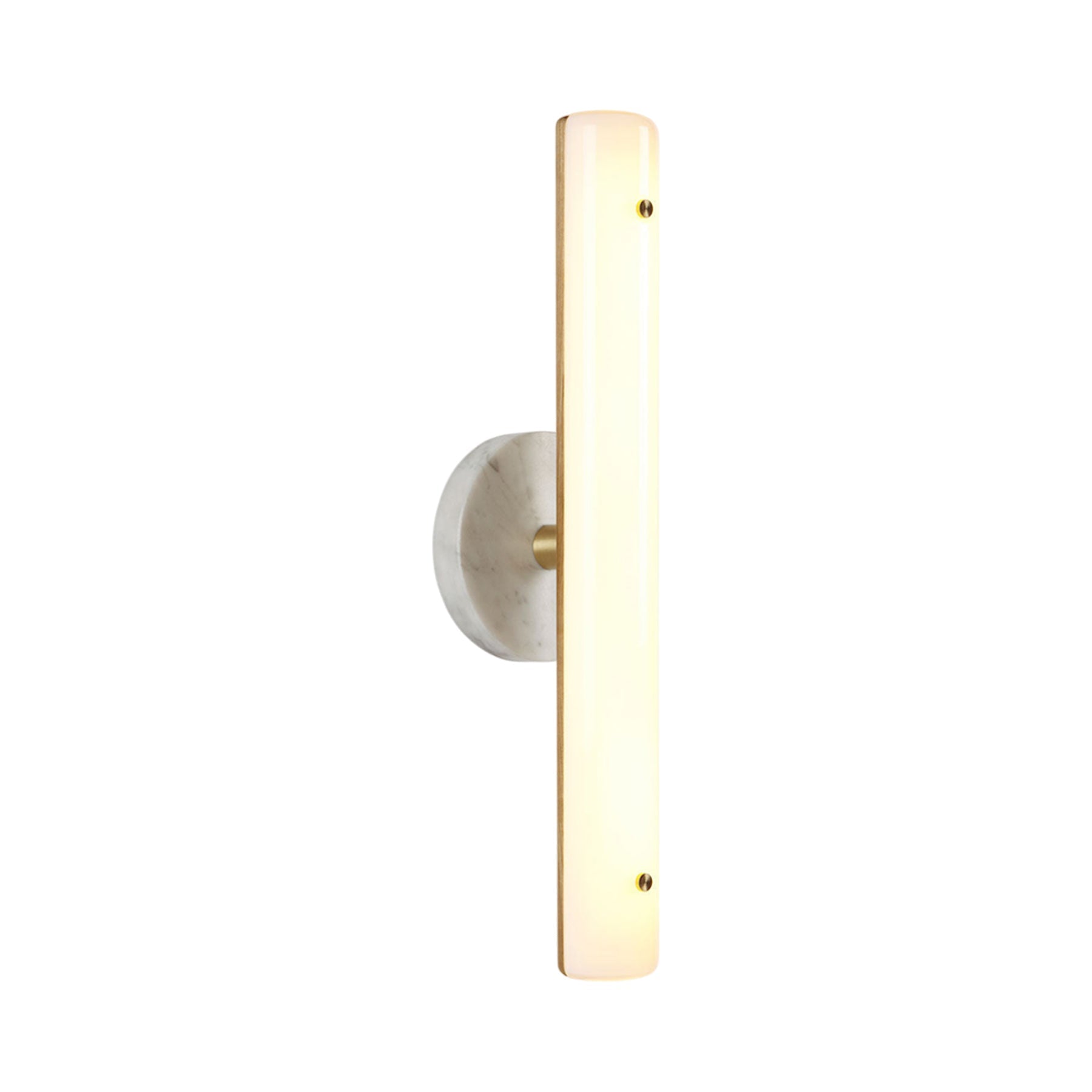 Counterweight Circle LED Wall Light in Ash.