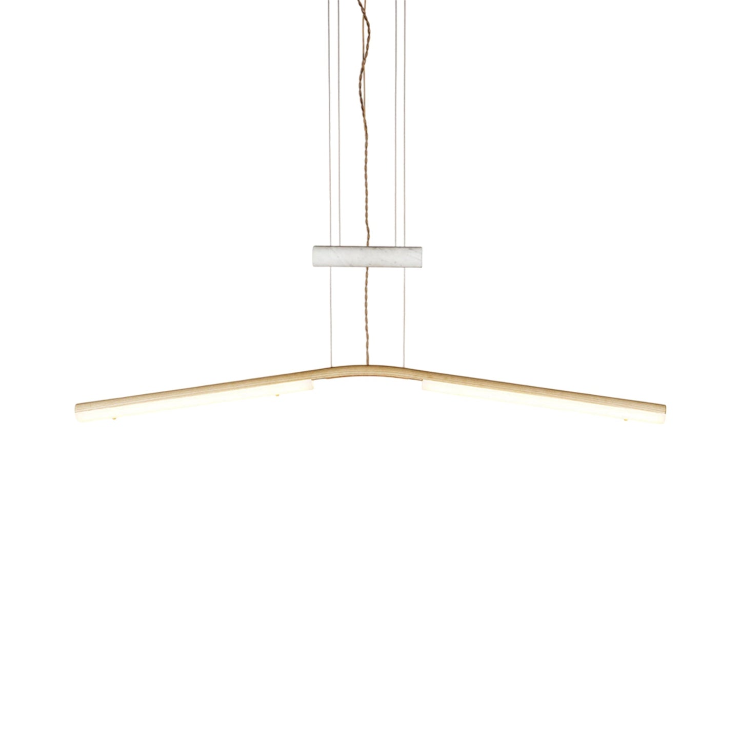 Counterweight LED Pendant Light in Ash.