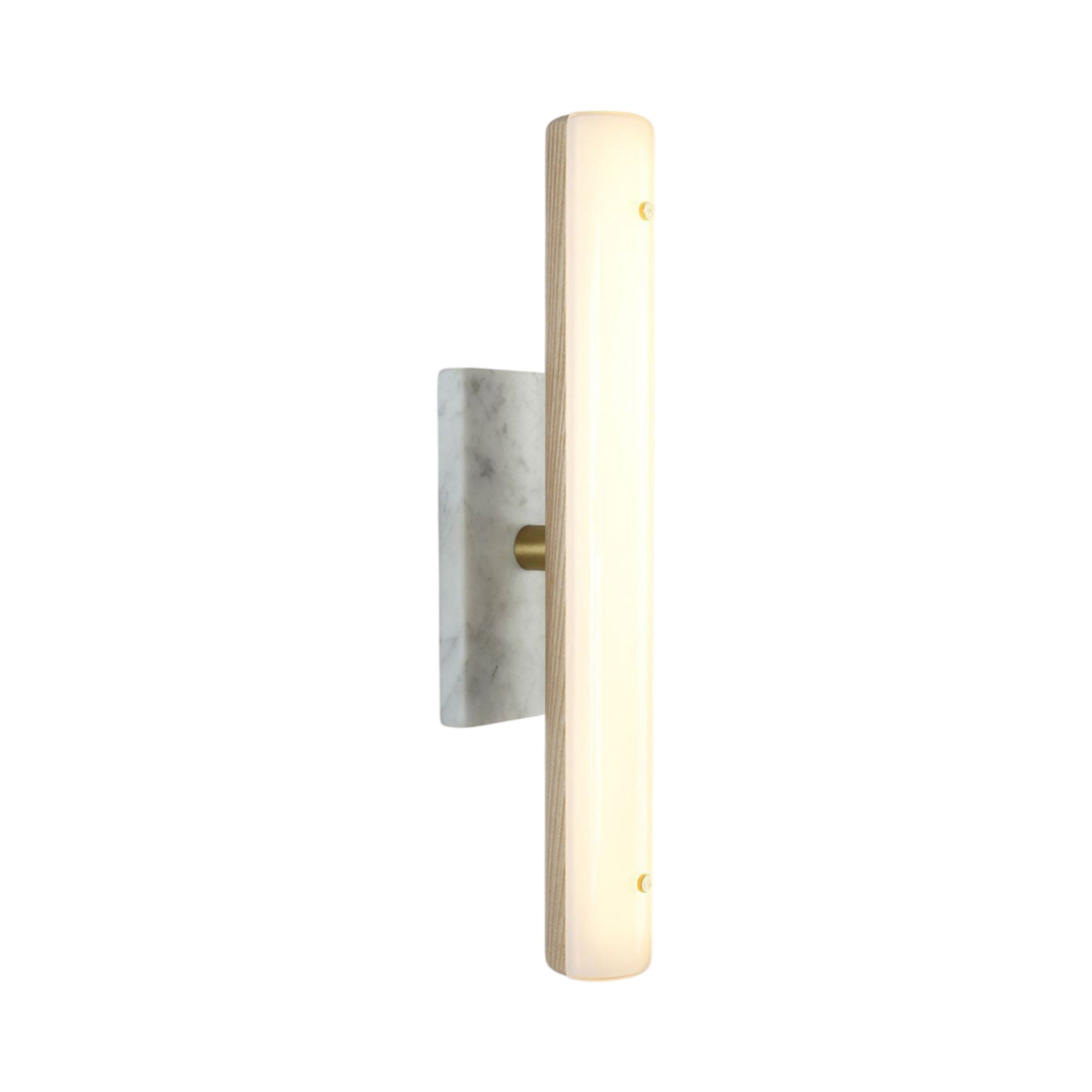 Counterweight Rectangle LED Wall Light in Ash.