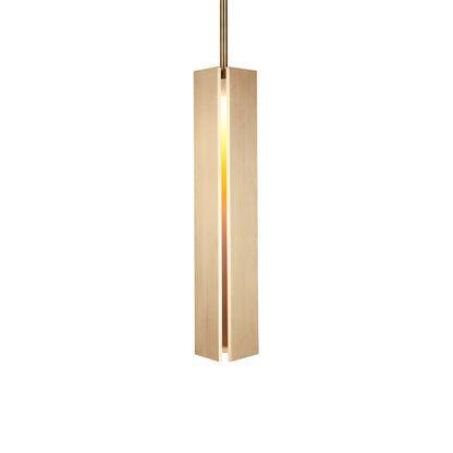Delta LED Pendant Light in Unlacquered Brass.