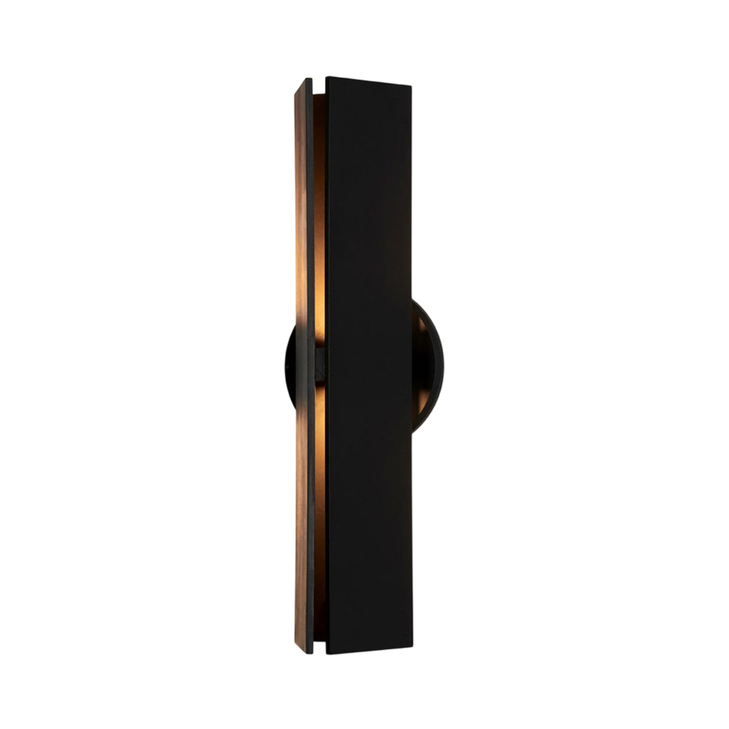 Delta LED Wall Light in Matte Black.