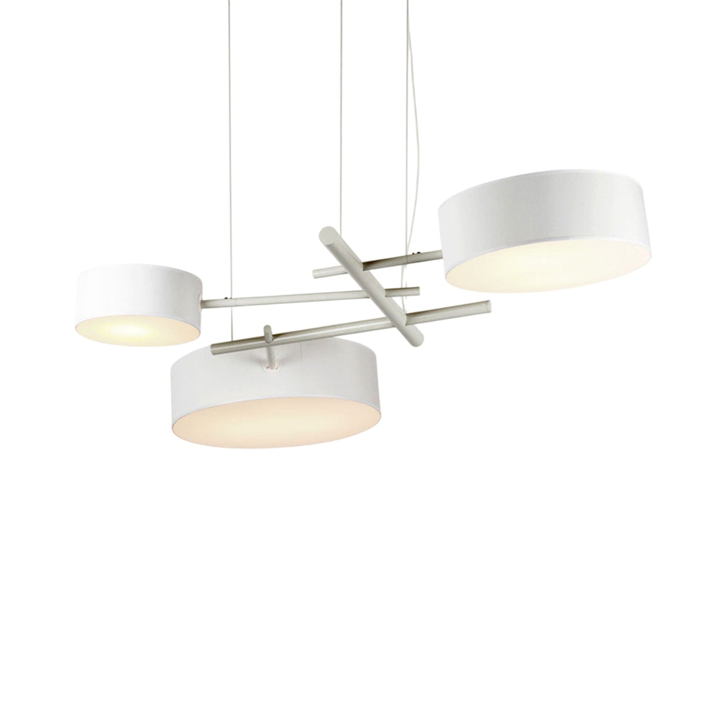 Excel Chandelier in White.