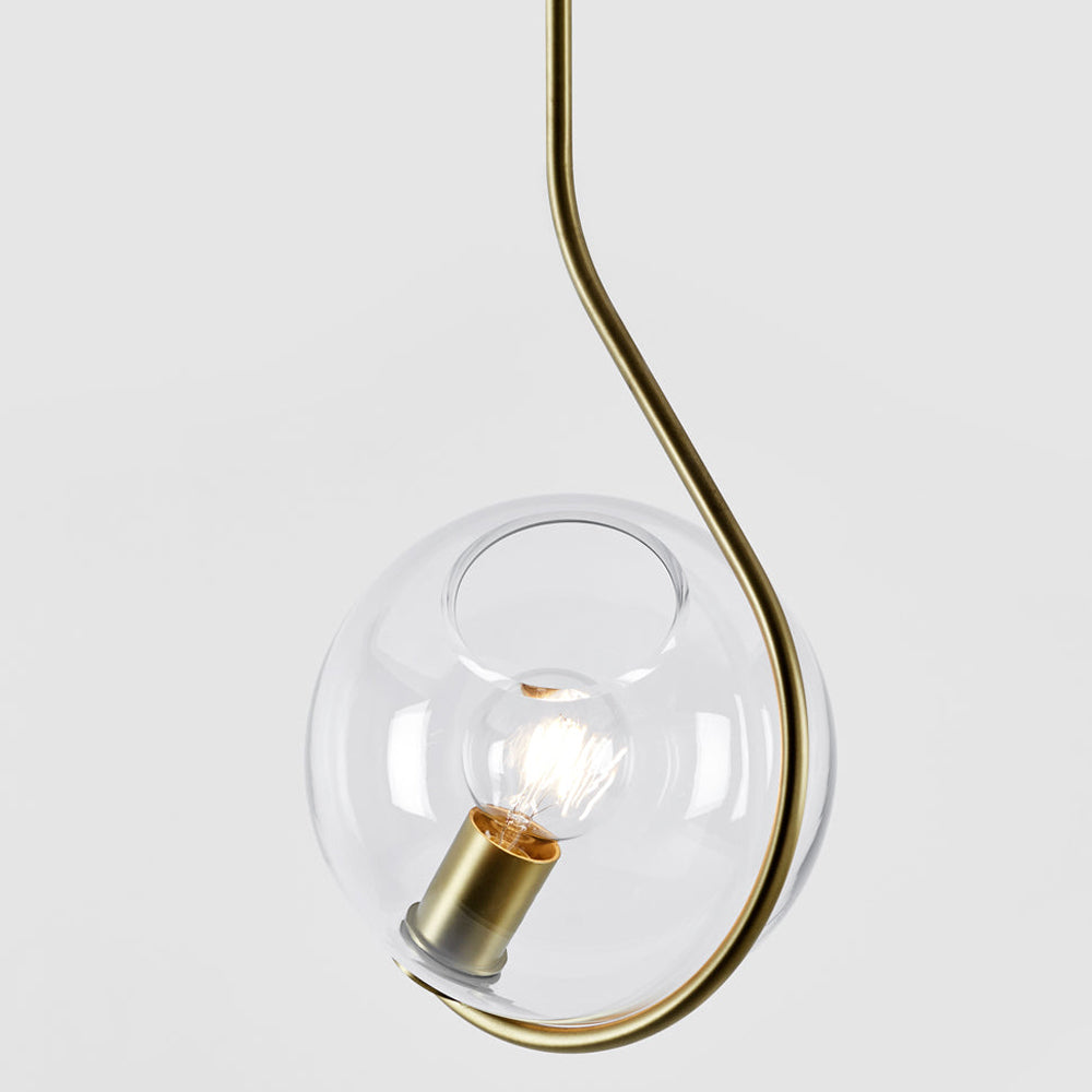 Fiddlehead Pendant Light in Detail.