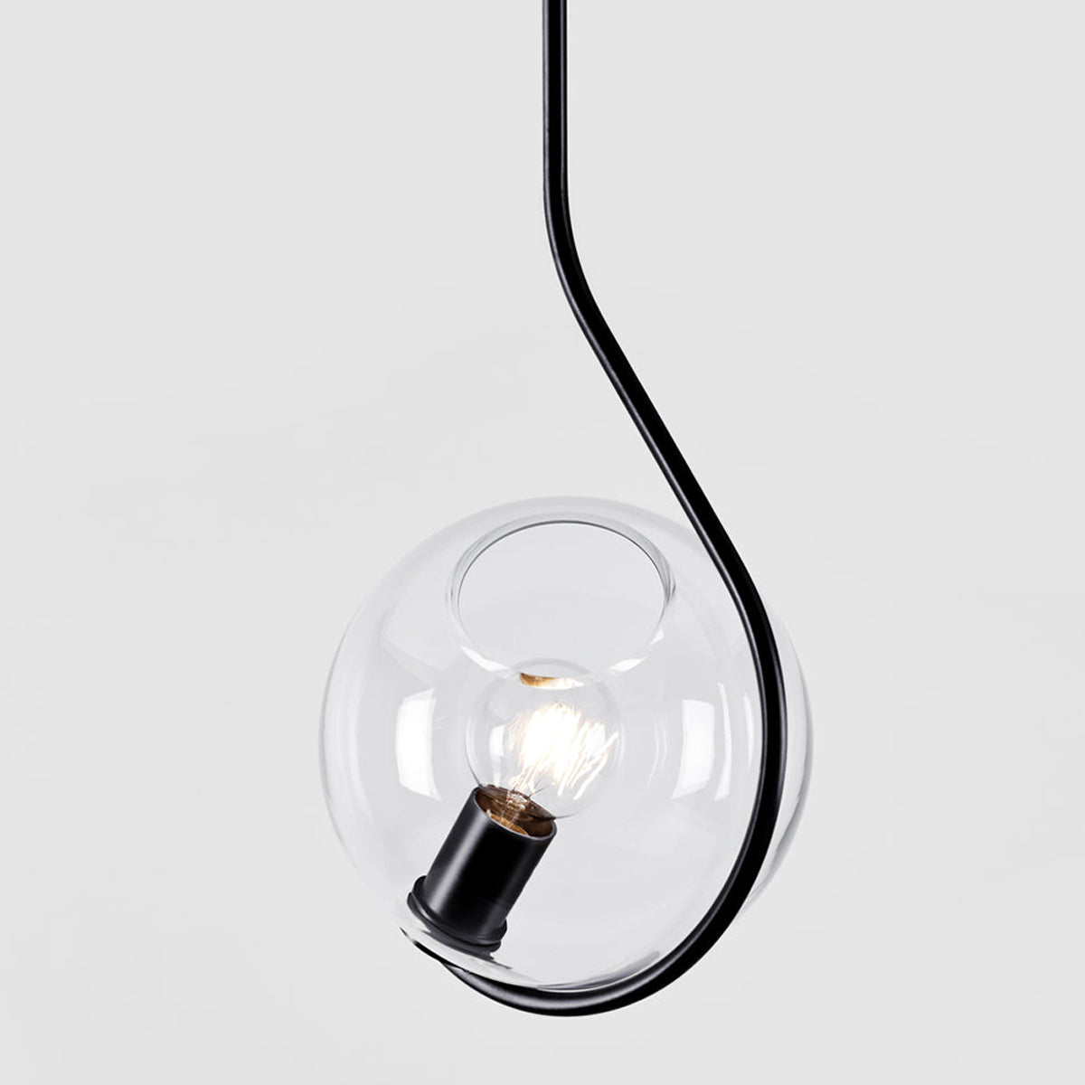 Fiddlehead Pendant Light in Detail.
