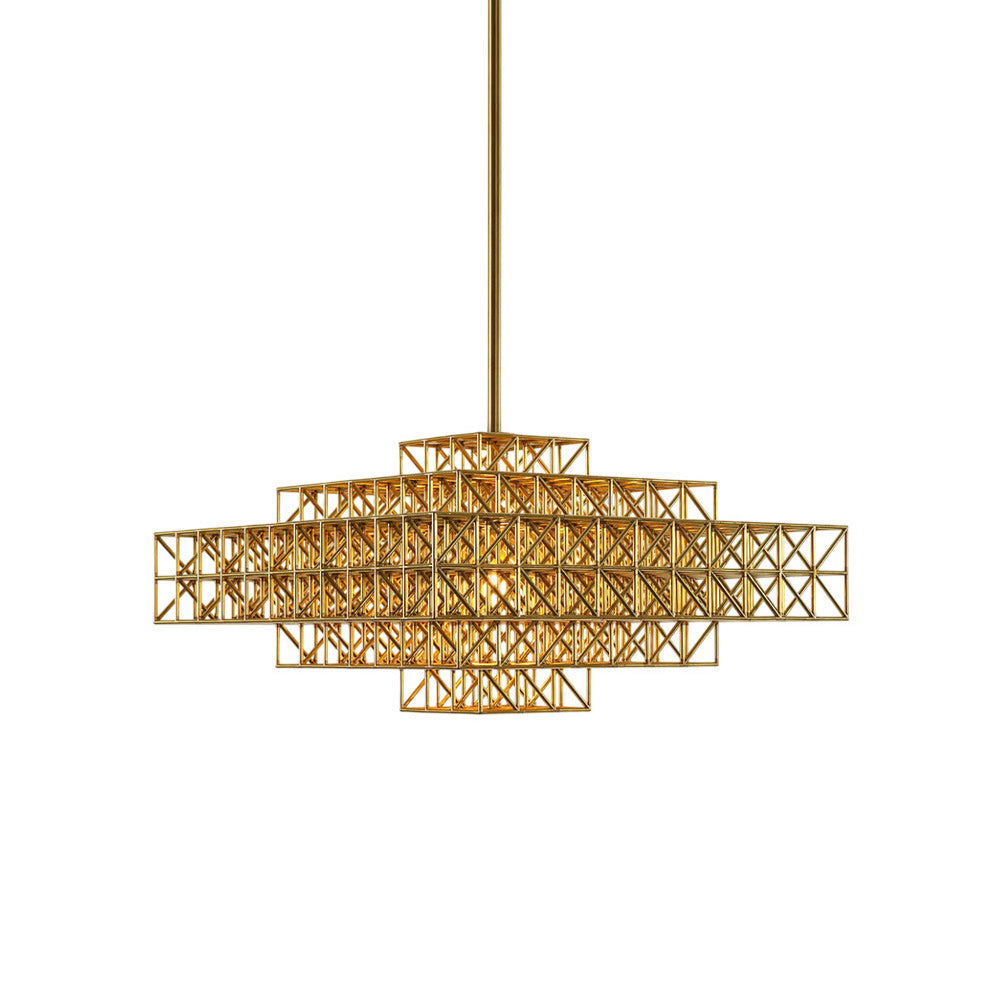 Gridlock LED Chandelier (22-Inch).