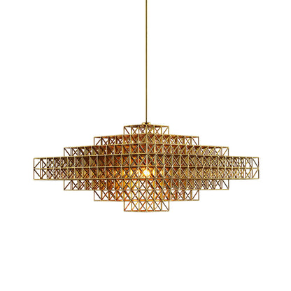 Gridlock LED Chandelier (30-Inch).