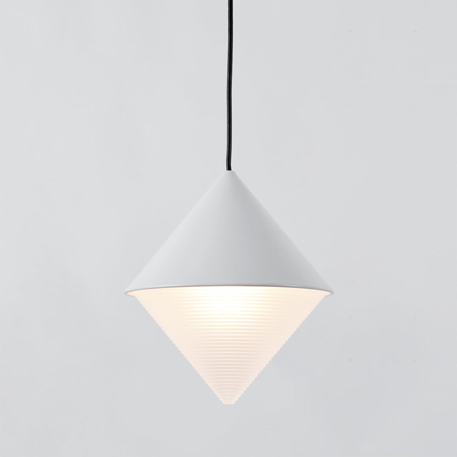 Half and Half Cone Pendant Light in Detail.