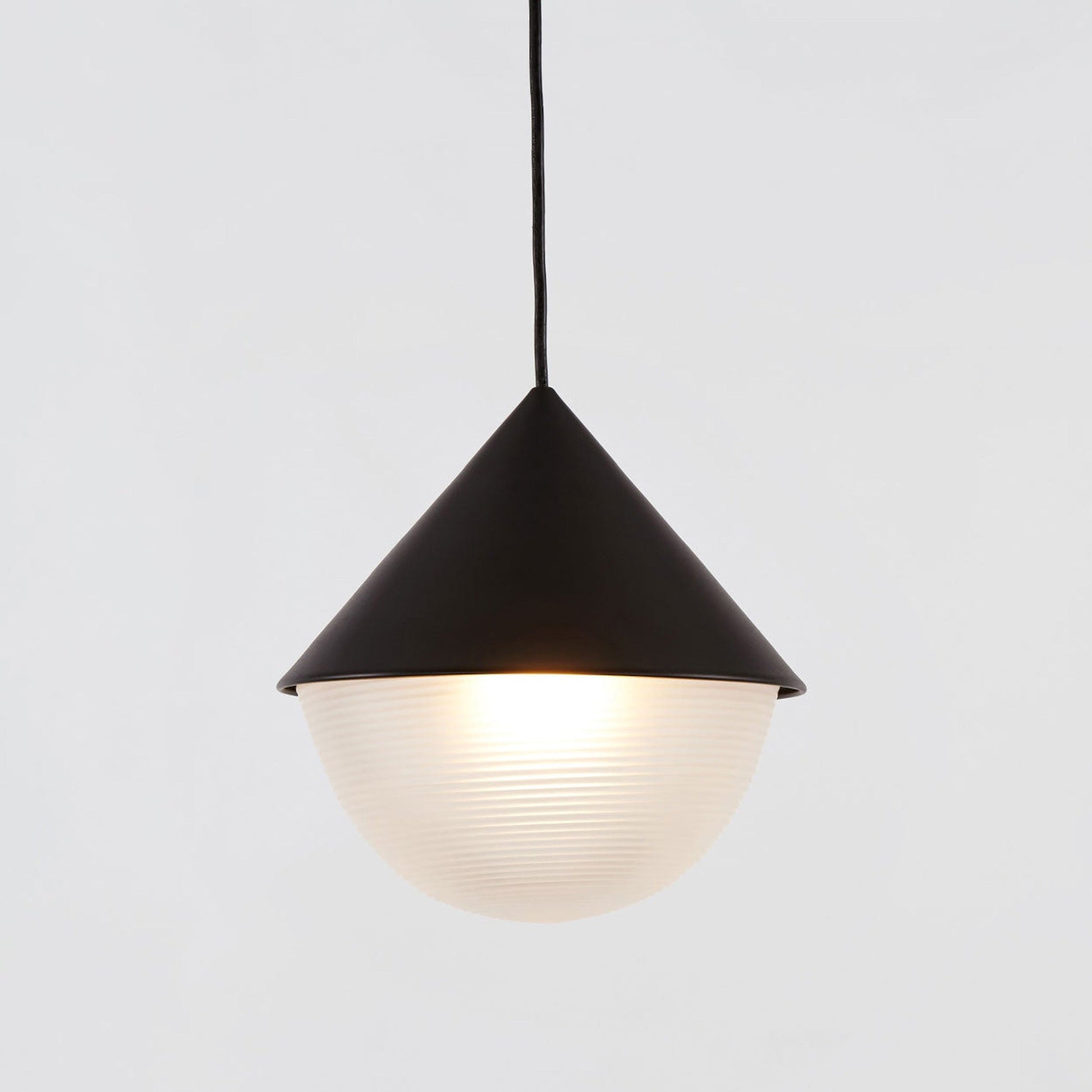 Half and Half Hemisphere Pendant Light in Detail.