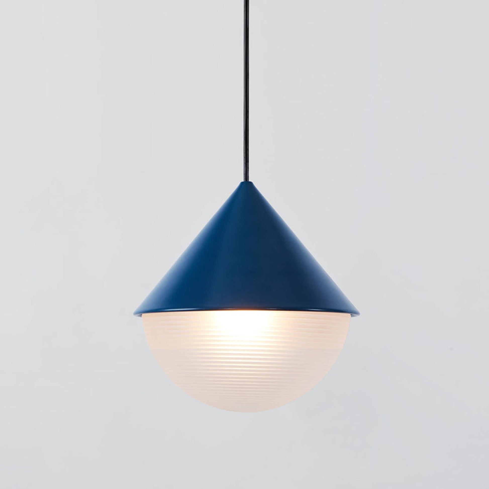 Half and Half Hemisphere Pendant Light in Detail.