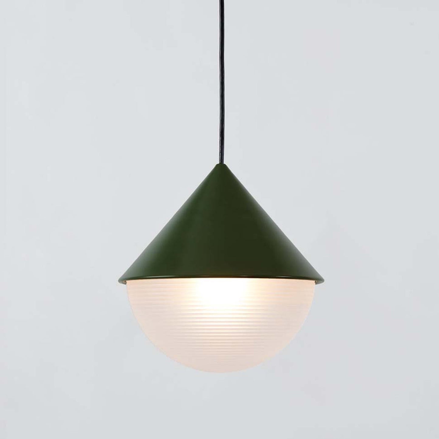 Half and Half Hemisphere Pendant Light in Detail.