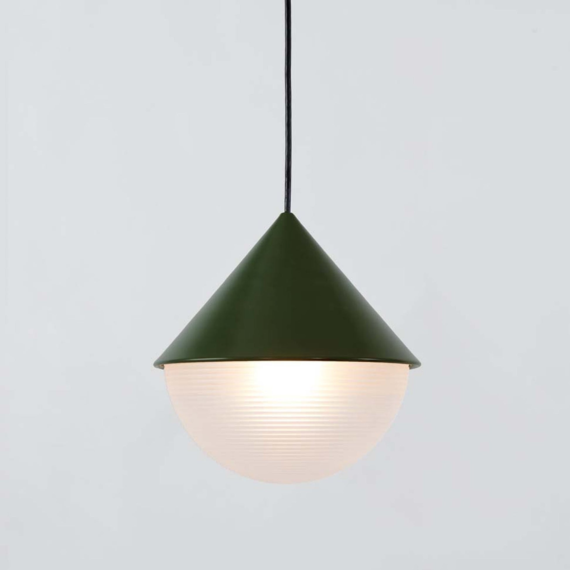 Half and Half Hemisphere Pendant Light in Detail.