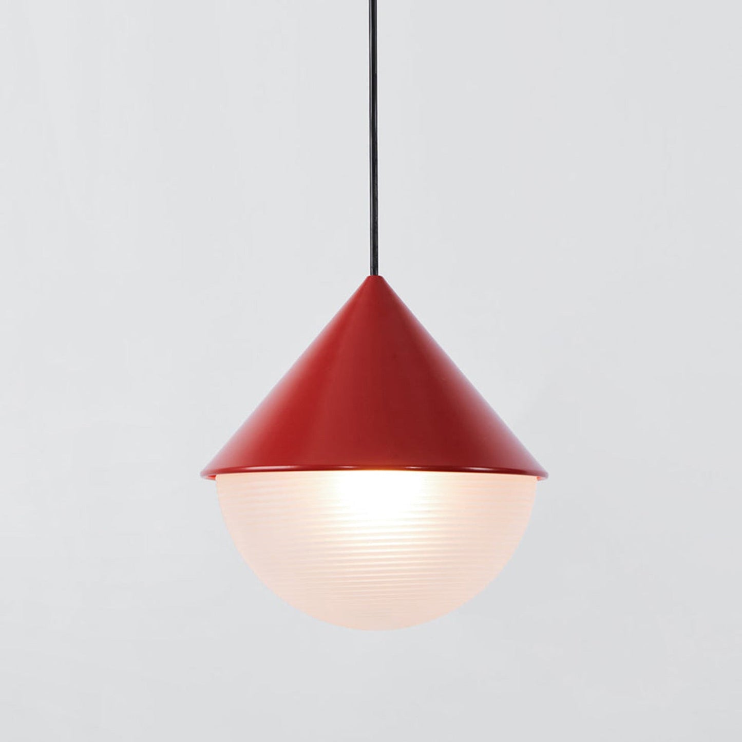 Half and Half Hemisphere Pendant Light in Detail.