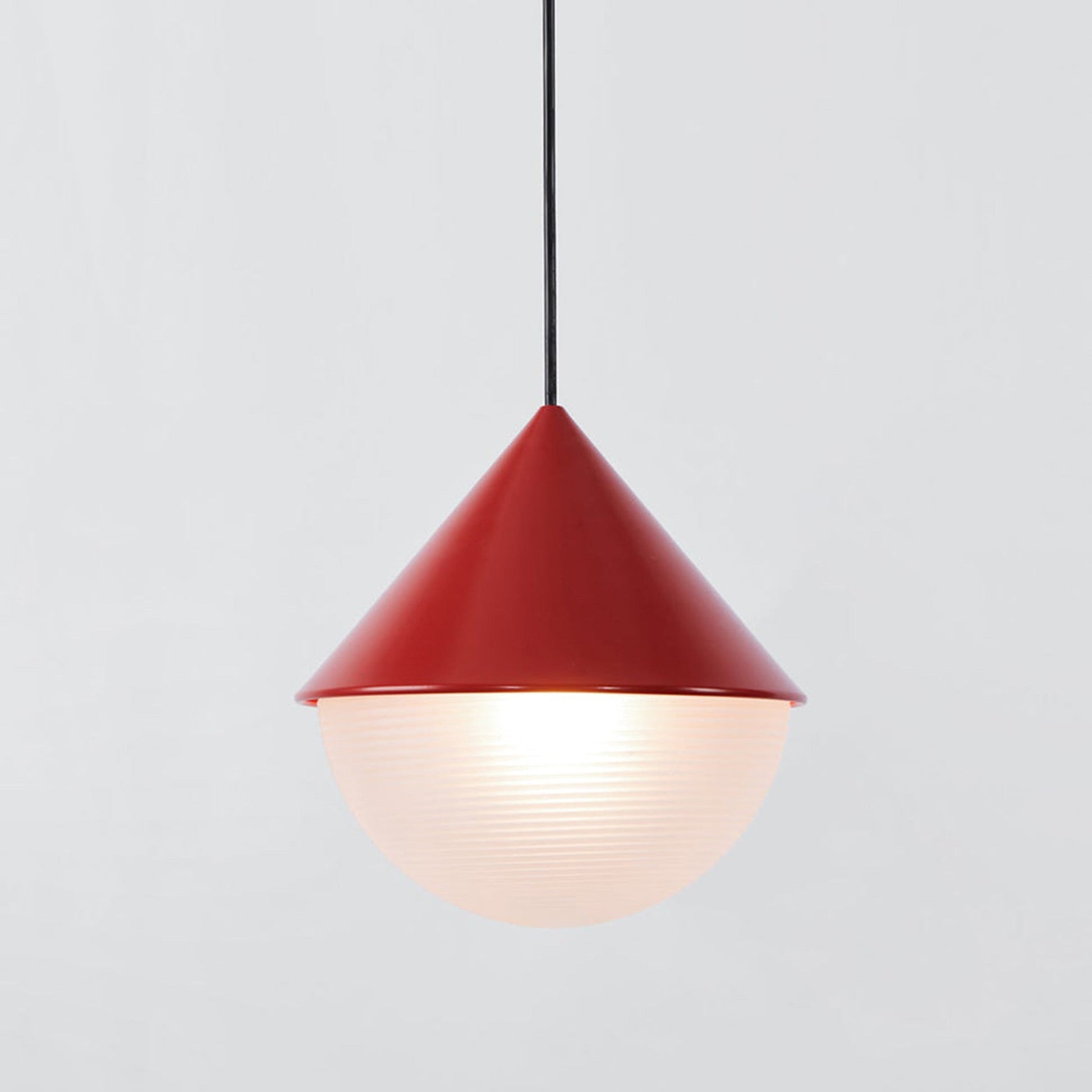 Half and Half Hemisphere Pendant Light in Detail.
