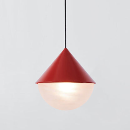 Half and Half Hemisphere Pendant Light in Detail.
