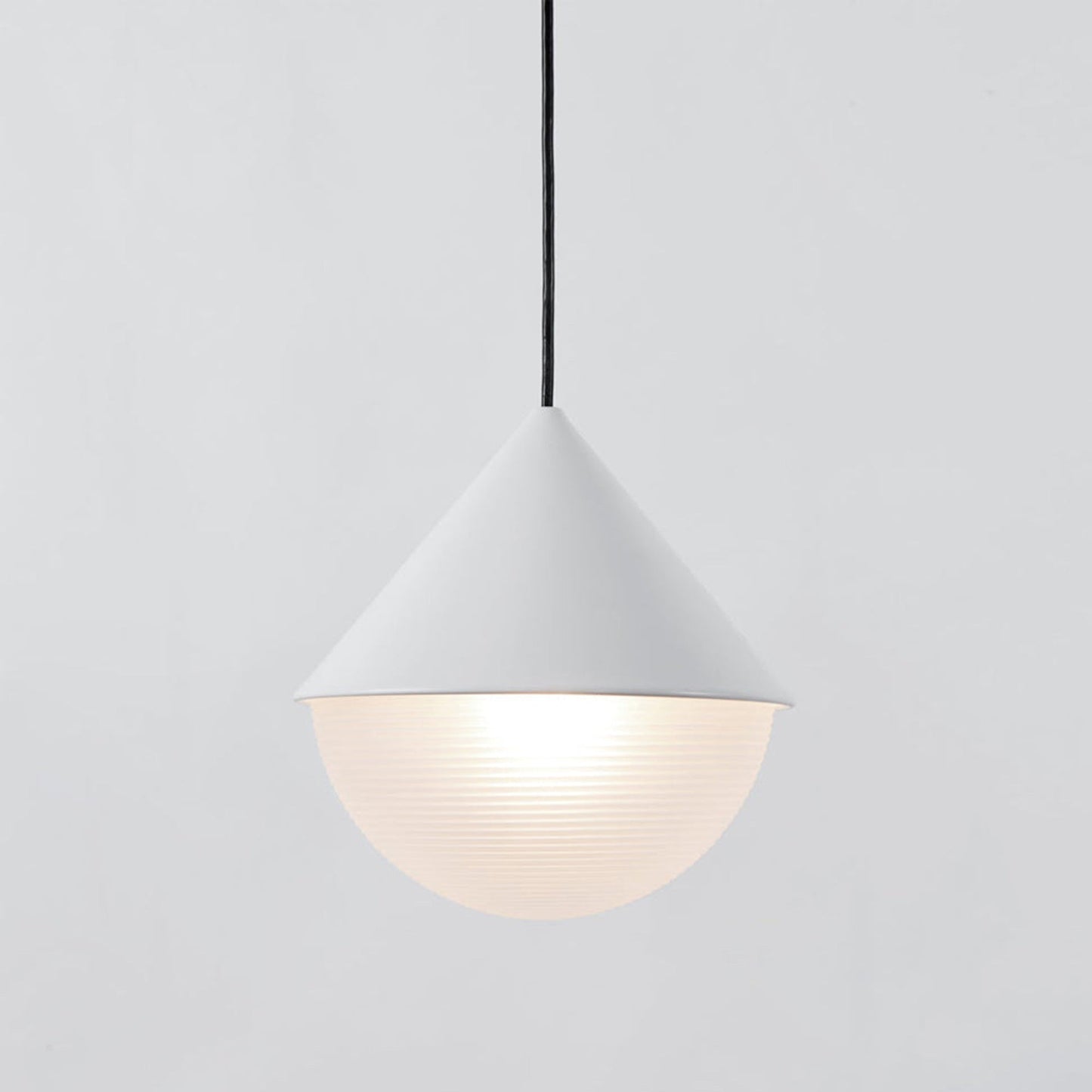 Half and Half Hemisphere Pendant Light in Detail.