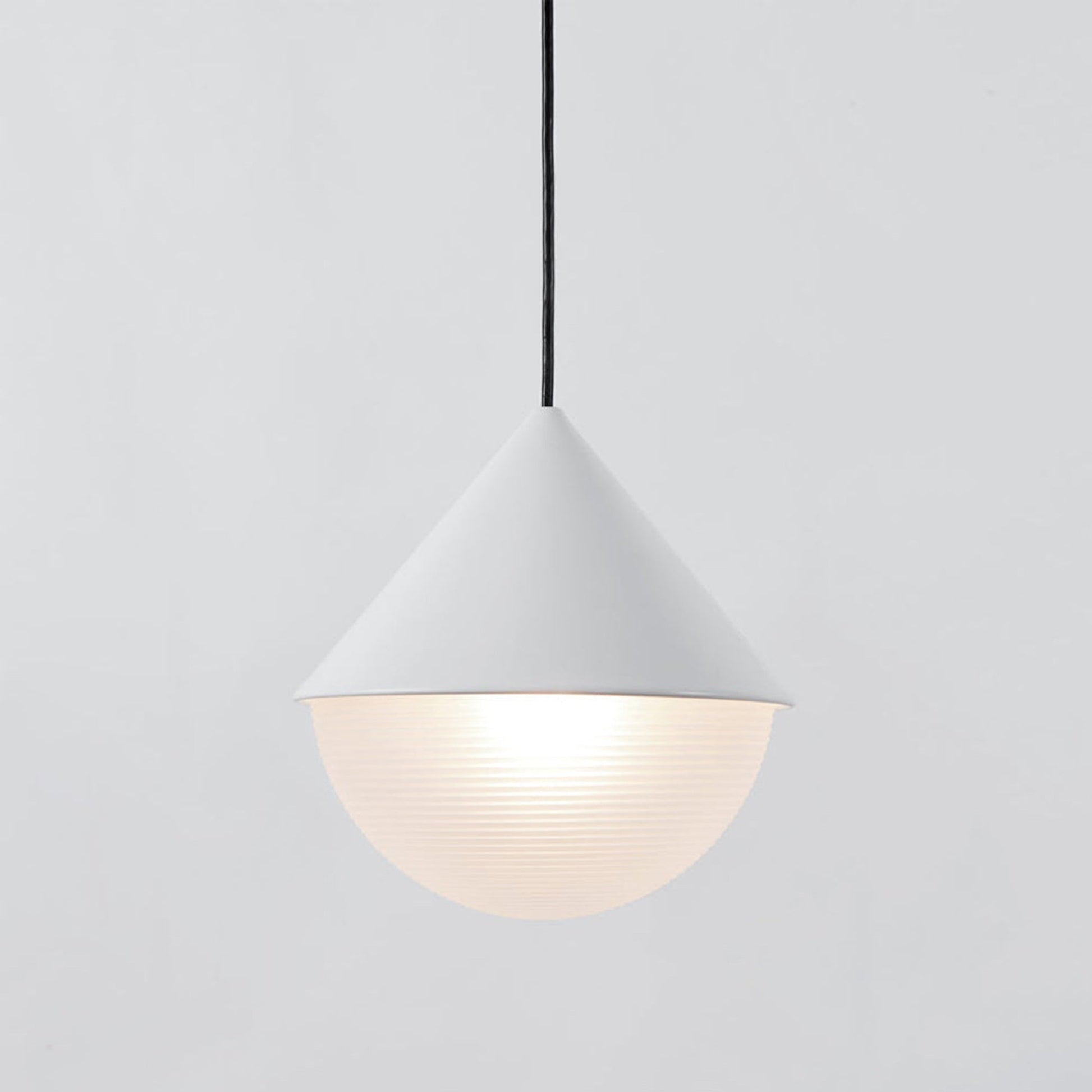 Half and Half Hemisphere Pendant Light in Detail.