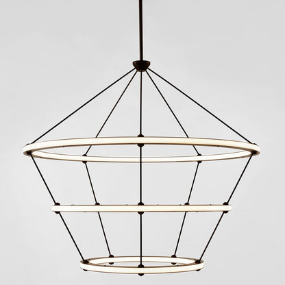 Halo LED Chandelier in Detail.