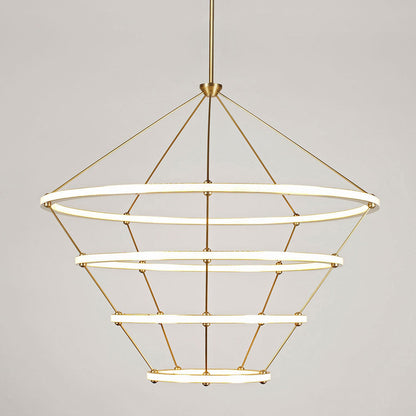 Halo LED Chandelier in Detail.