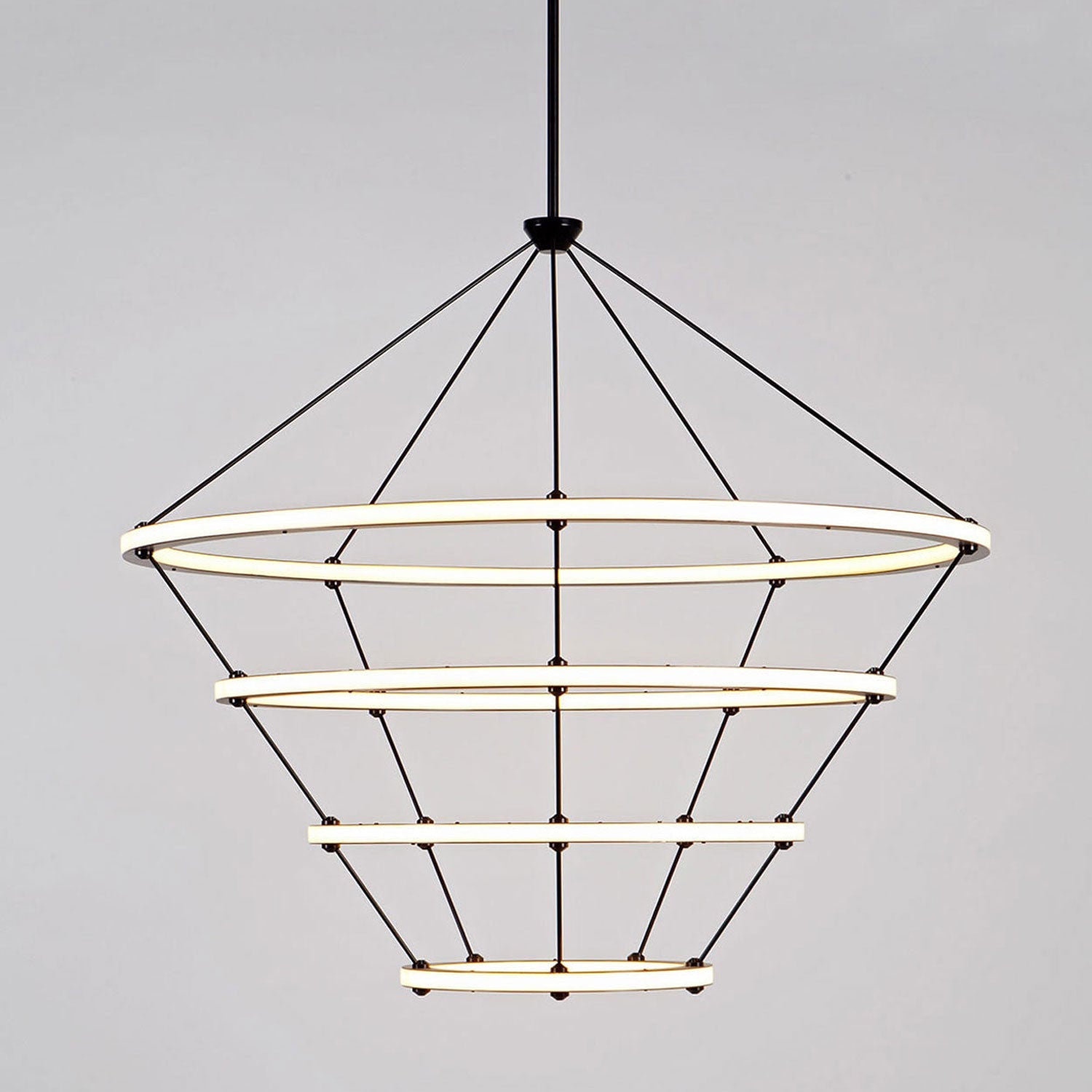 Halo LED Chandelier in Detail.